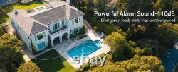Floating Swimming Pool Safety Alarm, 110dB Loud Wireless, Inground, Above Ground