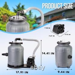 Flodream Sand Filter Pump for In/Above Ground Swimming Pools, Max 1189GPH for Up