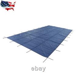 For 20'x40' Rectangle Winter Safety Pool Cover For Inground Swimming Pools Blue For 20'x40' Rectangle Winter Safety Pool Cover For Inground Swimming Pools Blue