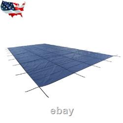 For 20'x40' Rectangle Winter Safety Pool Cover For Inground Swimming Pools Blue