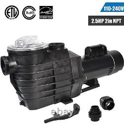 For Hayward 2.5 HP Swimming Pool Pump Inground 98' Hmax 9000GPH 2'' NPT 110-240V