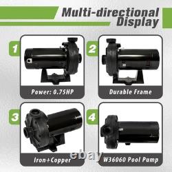 For W36060 0.75 HP Booster Pump For Inground Swimming Pool Pressure Cleaner new