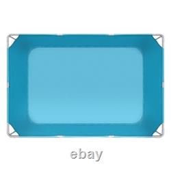 Frame Above Ground Swimming Pool, 118 x 78 x 30 in Rectangular Steel Metal Frame