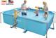 Frame Above Ground Swimming Pool, 118 X 78 X 30 In Rectangular Steel Metal Frame