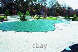 Free-Form/Kidney-Shaped Safety Mesh Swimming Pool Cover- USA MADE