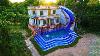 Full Video Build Most Creative Modern Mud Villa With Water Slide Park U0026 Underground Swimming Pool
