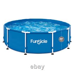 Funsicle 10' x 30 Outdoor Activity Round Frame Above Ground Swimming Pool Set