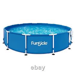 Funsicle 12' Round Pool Cover with 12' x 30 Round Above Ground Swimming Pool Set