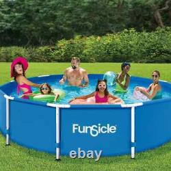 Funsicle 12' x 30 Outdoor Activity Round Frame Above Ground Swimming Pool Set