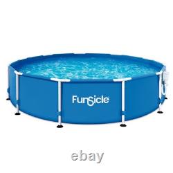 Funsicle 12' x 30 Outdoor Round Frame Above Ground Swimming Pool Set(Open Box)
