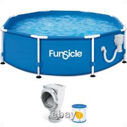 Funsicle 8' x 30 Outdoor Activity Round Frame Above Ground Swimming Pool Set