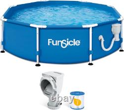 Funsicle 8' x 30 Outdoor Activity Round Frame Above Ground Swimming Pool Set