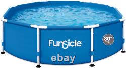 Funsicle 8' x 30 Outdoor Activity Round Frame Above Ground Swimming Pool Set