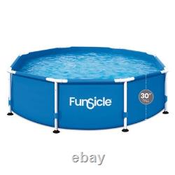 Funsicle 8' x 30 Outdoor Activity Round Frame Above Ground Swimming Pool Set
