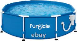Funsicle 8' x 30 Outdoor Activity Round Frame Above Ground Swimming Pool Set