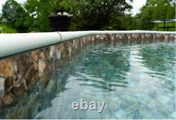 GLI Flagstone Tan 28 Mil In-Ground Rectangle Swimming Pool Liner (Choose Size)