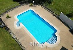 GLI Island Wave 28 Mil In-Ground Rectangle Swimming Pool Liner (Choose Size)