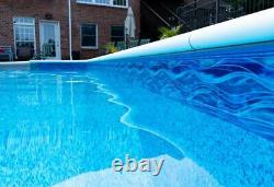 GLI Island Wave 28 Mil In-Ground Rectangle Swimming Pool Liner (Choose Size)
