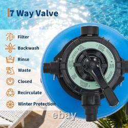 Garvee Sand Filter Pump System Swimming Pool Pump 1/2HP Above/Inground Pool Pump