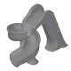 Global Pools Products Tsunami Inground Swimming Pool Water Slide Deck (grey)