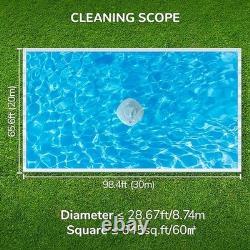 Grennix Cordless Pool Vacuum Above Ground Pool & Inground Swimming Pool WHITE