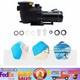 Hbp1500? 2.0hp 1500w Inground Above Ground Swimming Pool Water Pump +strainer