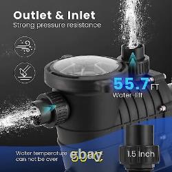 HBP1500? 2.0HP 1500W INGROUND ABOVE GROUND SWIMMING POOL WATER PUMP +Strainer