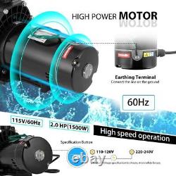 HBP1500? 2.0HP 1500W INGROUND ABOVE GROUND SWIMMING POOL WATER PUMP +Strainer