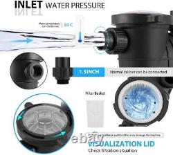 HBP1500? 2.0HP 1500W INGROUND ABOVE GROUND SWIMMING POOL WATER PUMP +Strainer