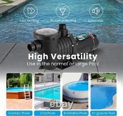 HBP1500? 2.0hp 1500w Inground Above Ground Swimming Pool Water Pump + Strainer