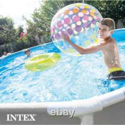 HOT DEAL- INTEX Prism Frame 10ft x 30in Above Ground Swimming Pool Set with Pump