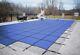 Hpi Rectangle Blue Mesh In-ground Swimming Pool Safety Cover With 4 X 8 End Step