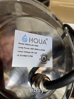 HQUA LED Inground Pool Light 10 Inch 36W 2800lm, Transformer Included 6500k