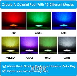 HQUA PN01DC 120V AC LED RGBW Color Change Inground Pool Light, 10 Inch 35W 3000L