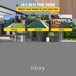 Happybuy Safety Pool Cover Rectangle Optional Center End Step Swmming Pond