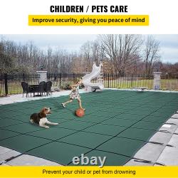 Happybuy Safety Pool Cover Rectangle Optional Center End Step Swmming Pond