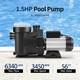 Hayward 1.5hp In/above Ground Swimming Pool Pump Variable 2-speed Motor Strainer