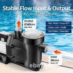 Hayward 1.5HP In/Above Ground Swimming Pool Pump Variable 2-Speed Motor Strainer