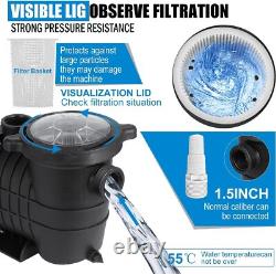 Hayward 1.5HP In/Above Ground Swimming Pool Pump with Motor Strainer Filter Basket