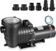 Hayward 1.5hp Swimming Pool Pump In/above Ground With Motor Strainer Filter Basket