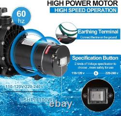 Hayward 1.5HP Swimming Pool Pump In/Above Ground with Motor Strainer Filter Basket