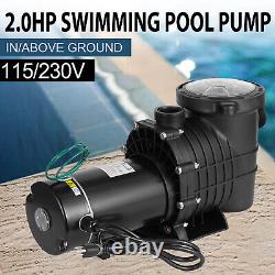 Hayward 2.0 HP 6800 GPH In/Above Ground Swimming Pool Pump with Strainer Basket