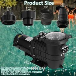 Hayward 2.0HP In/Above Ground Swimming Pool Sand Filter Pump Motor Strainer US