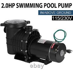 Hayward 2.0HP Swimming Pool Pump In/Above Ground with Motor Strainer Filter Basket