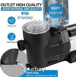 Hayward 2.5HP Swimming Pool Pump In/Above Ground with Motor Strainer Filter Basket