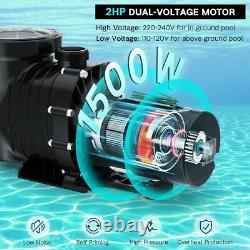 Hayward 2 HP Swimming Pool Pump In/Above Ground with Motor Strainer Filter Basket