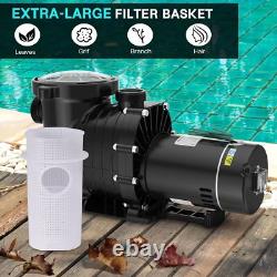Hayward 2 HP Swimming Pool Pump In/Above Ground with Motor Strainer Filter Basket