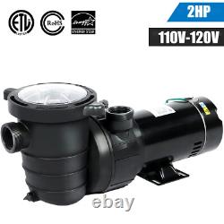Hayward 2HP Above/Inground Swimming Pool Pump Motor 96GPM 49' Max 1.5in NPT 115V