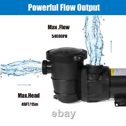 Hayward 2HP Above/Inground Swimming Pool Pump Motor 96GPM 49' Max 1.5in NPT 115V