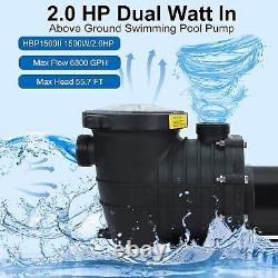 Hayward 2HP Swimming Pool Pump In/Above Ground Motor withStrainer Basket 115-230V